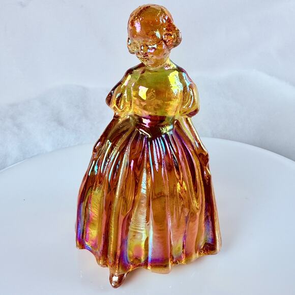 Vintage Wheaton Carnival Glass Ladies Figurines Southern Belle Girls Set Of 3 - Picture 12 of 16